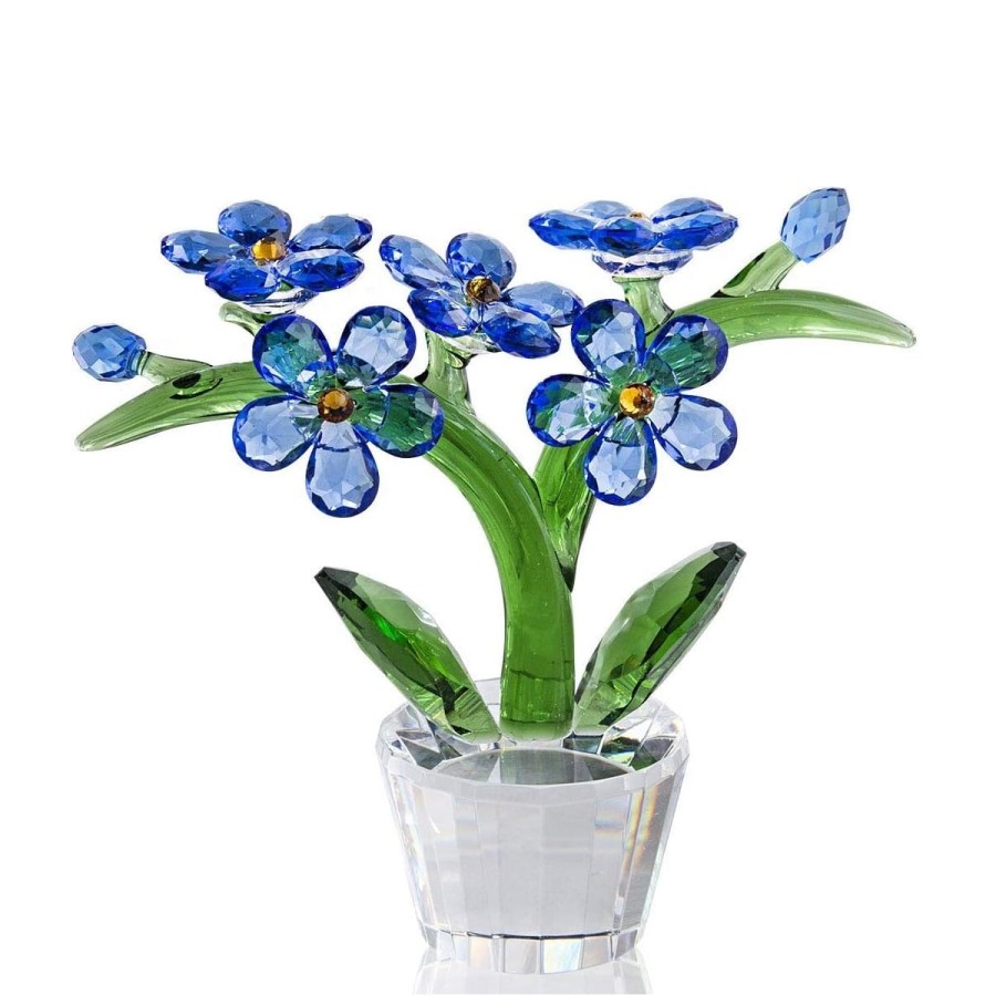 Kristallglas-Vergissmeinnicht-Blume-Traumblume-Sammlerstueck-1