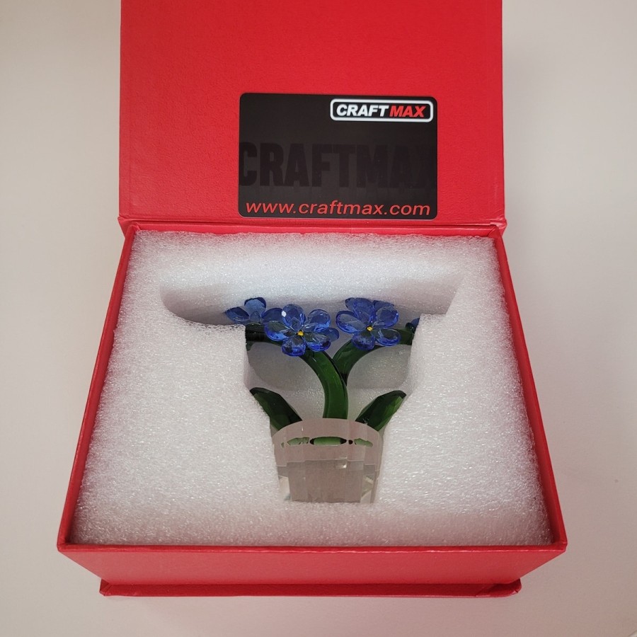Kristallglas-Vergissmeinnicht-Blume-Traumblume-Sammlerstueck-1