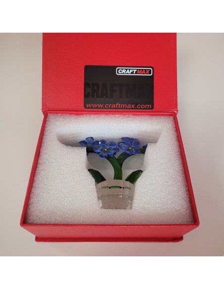 Kristallglas-Vergissmeinnicht-Blume-Traumblume-Sammlerstueck-1