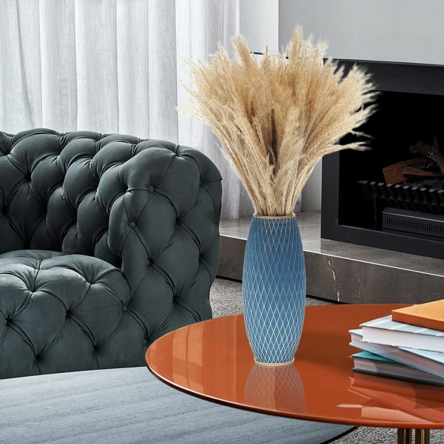 BlueGold-Blumenvase-handgefertigt-handbemalt-4