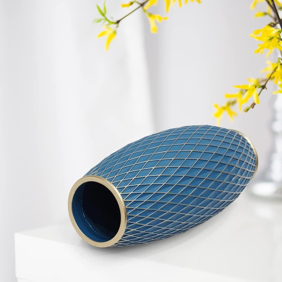 BlueGold-Blumenvase-handgefertigt-handbemalt-7
