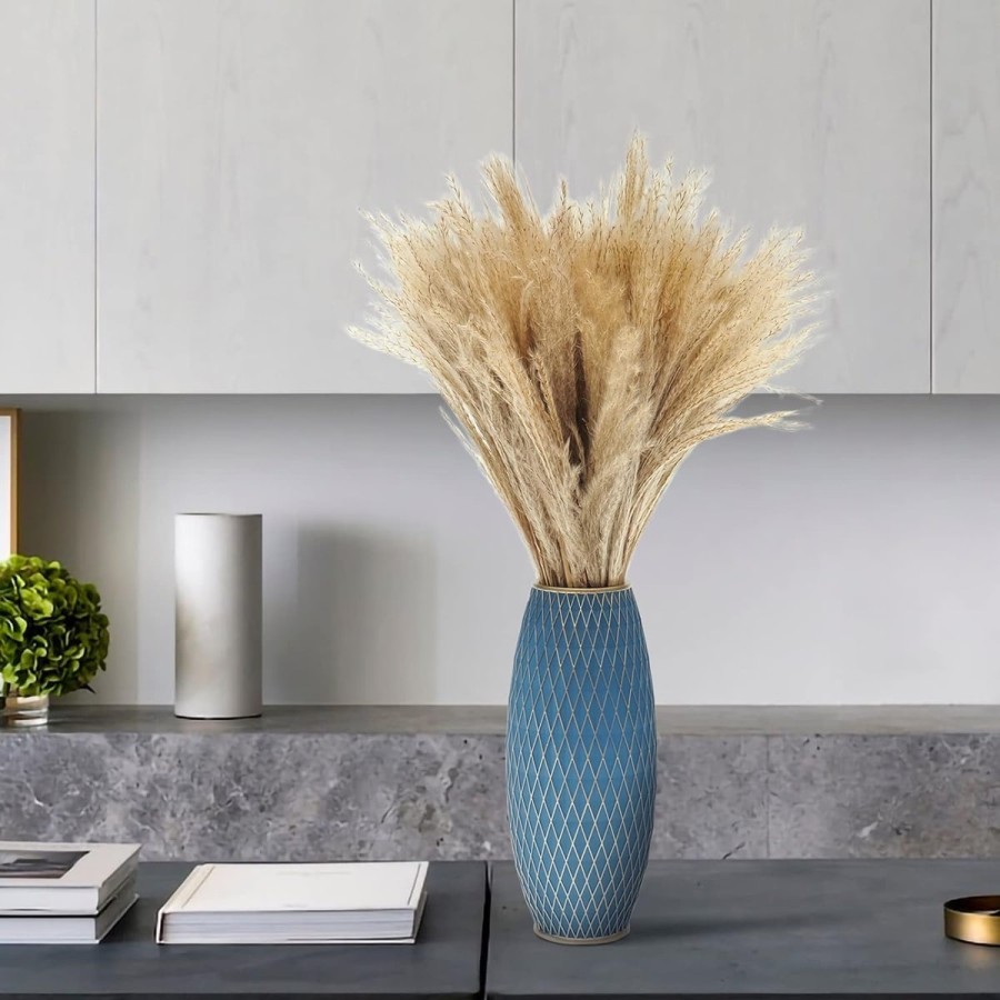 BlueGold-Blumenvase-handgefertigt-handbemalt-2