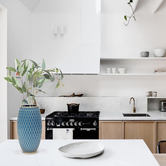BlueGold-Blumenvase-Diamantmuster-handgefertigt-handbemalt-3