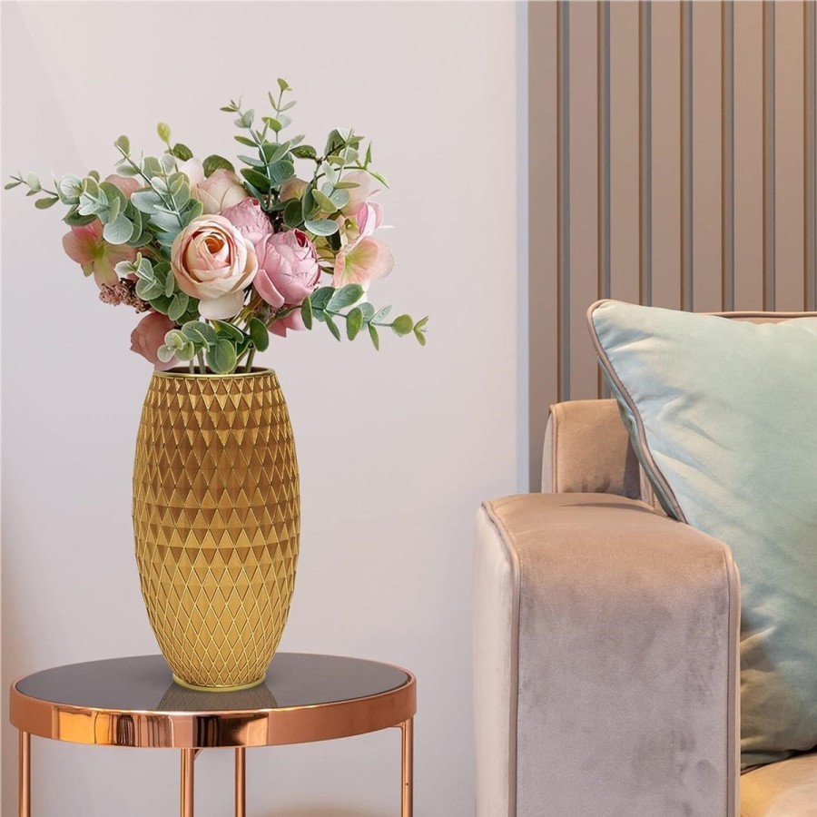 DiamontGold-Blumenvase-Diamantmuster-handgefertigt-handbemalt-4