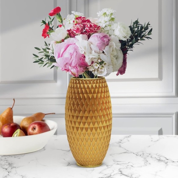 DiamontGold-Blumenvase-Diamantmuster-handgefertigt-handbemalt-5