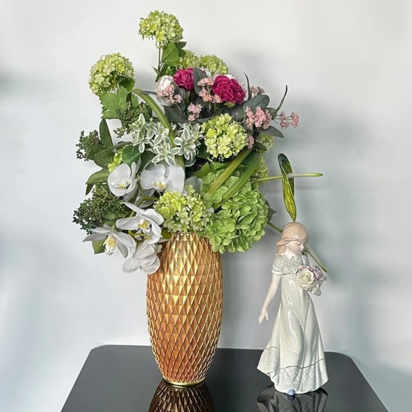 DiamontGold-Blumenvase-Diamantmuster-handgefertigt-handbemalt-3