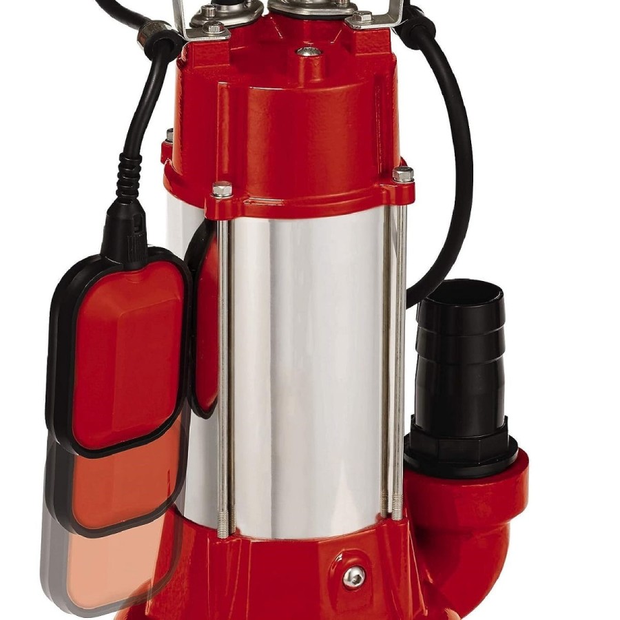 CRAFTMAX-Schmutzwasserpumpe-1300W-O40mm-Fremdkoerper-23.000-Lh-Foerderleistung-Cutter-Schwimmerschalter-9