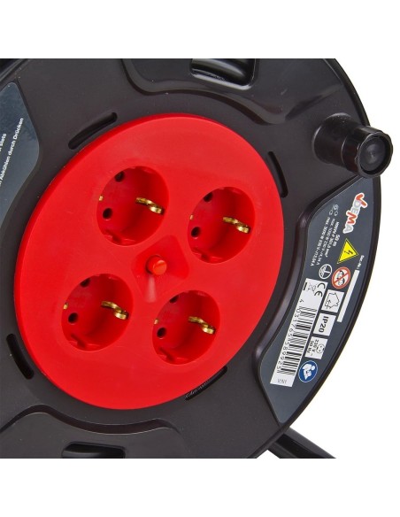 CRAFTMAX-Kabeltrommel-Verlaengerungskabel-Kabel-50-m-H05VV-F-3G15-3x15-IP20-mit-4-Steckdosen-4