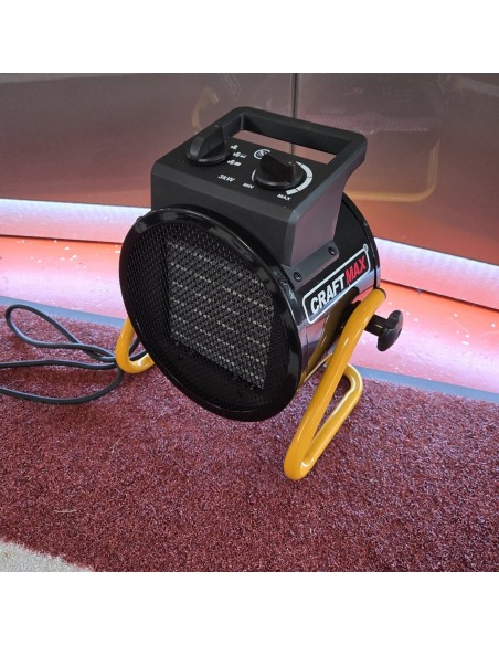 3000-Watt-Bautrockner-3-KW-Elektroheizer-3-Stufen-Heizgeblaese-mit-Thermostat