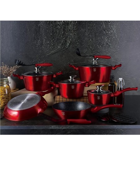 CRAFTMAX-Luxus-Aluminium-Kochgeschirr-15-teiliges-Set-inkl.-Kuechenwerkzeuge-burgunderrot-metallic-2