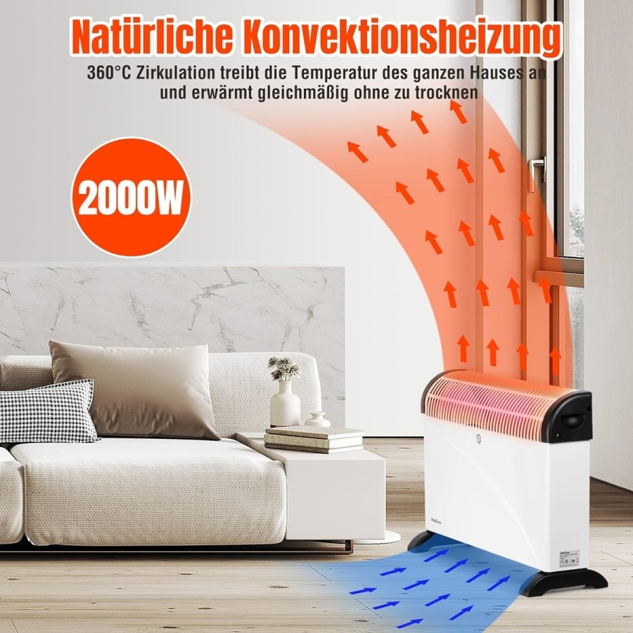 Konvektor-Elektroheizung-Energiesparend-Turbo-Ventilator-24-Stunden-Timer-750W-1250W-2000W-3