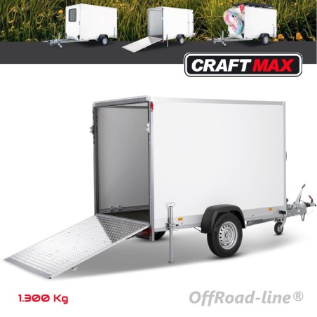 CRAFTMAX-OffRoad-line-1300-Kofferanhaenger-mit-Rampe-Fenster-Tuer