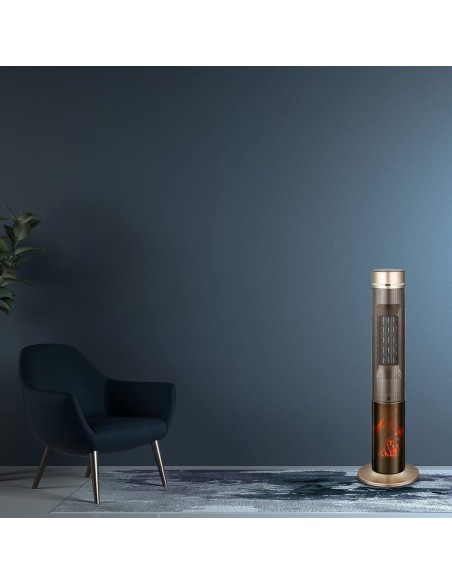 2.100W-Konvektor-Keramikheizer-Oszillation-Heizluefter-mit-Fernbedienung-Kamin-Holzfeuer-Effekt-4