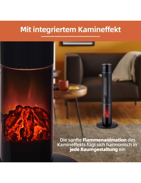 2.000W-Konvektor-Keramikheizer-Oszillation-Heizluefter-mit-Timer-Display-u.-Fernbedienung-Kamin-Holzfeuer-Effekt-5