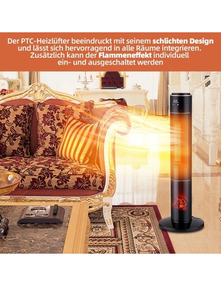 2.000W-Konvektor-Keramikheizer-Oszillation-Heizluefter-mit-Timer-Display-u.-Fernbedienung-Kamin-Holzfeuer-Effekt-2