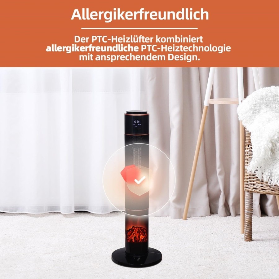 2.000W-Konvektor-Keramikheizer-Oszillation-Heizluefter-mit-Timer-Display-u.-Fernbedienung-Kamin-Holzfeuer-Effekt-3
