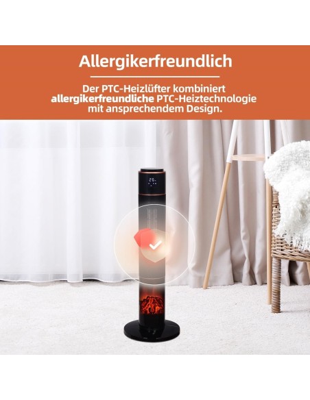 2.000W-Konvektor-Keramikheizer-Oszillation-Heizluefter-mit-Timer-Display-u.-Fernbedienung-Kamin-Holzfeuer-Effekt-3