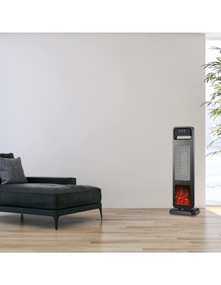 2.100W-Konvektor-Keramikheizer-Oszillation-Heizluefter-mit-12h-Timer-Display-u.-Fernbedienung-Kamin-Holzfeuer-Effekt-5