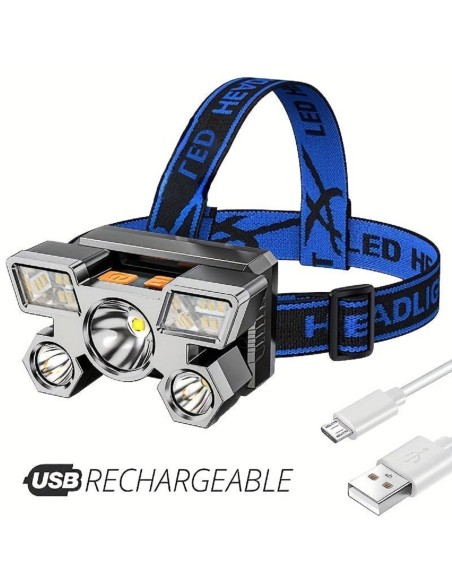 SUPERLIGHT-Kopflampe-mit-integriertem-Akku-4-Modis-mit-5-LEDs-Stirnleuchte-ueber-USB-wiederaufladbar-1