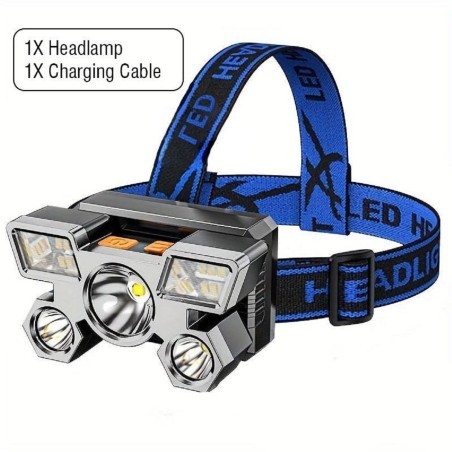 SUPERLIGHT-Kopflampe-mit-integriertem-Akku-4-Modis-mit-5-LEDs-Stirnleuchte-ueber-USB-wiederaufladbar-1