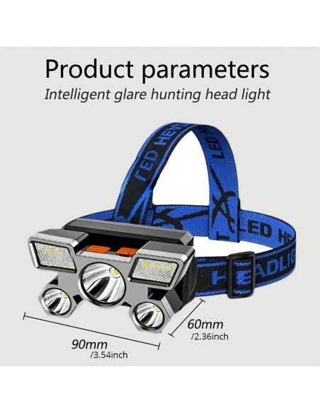 SUPERLIGHT-Kopflampe-mit-integriertem-Akku-4-Modis-mit-5-LEDs-Stirnleuchte-ueber-USB-wiederaufladbar-7