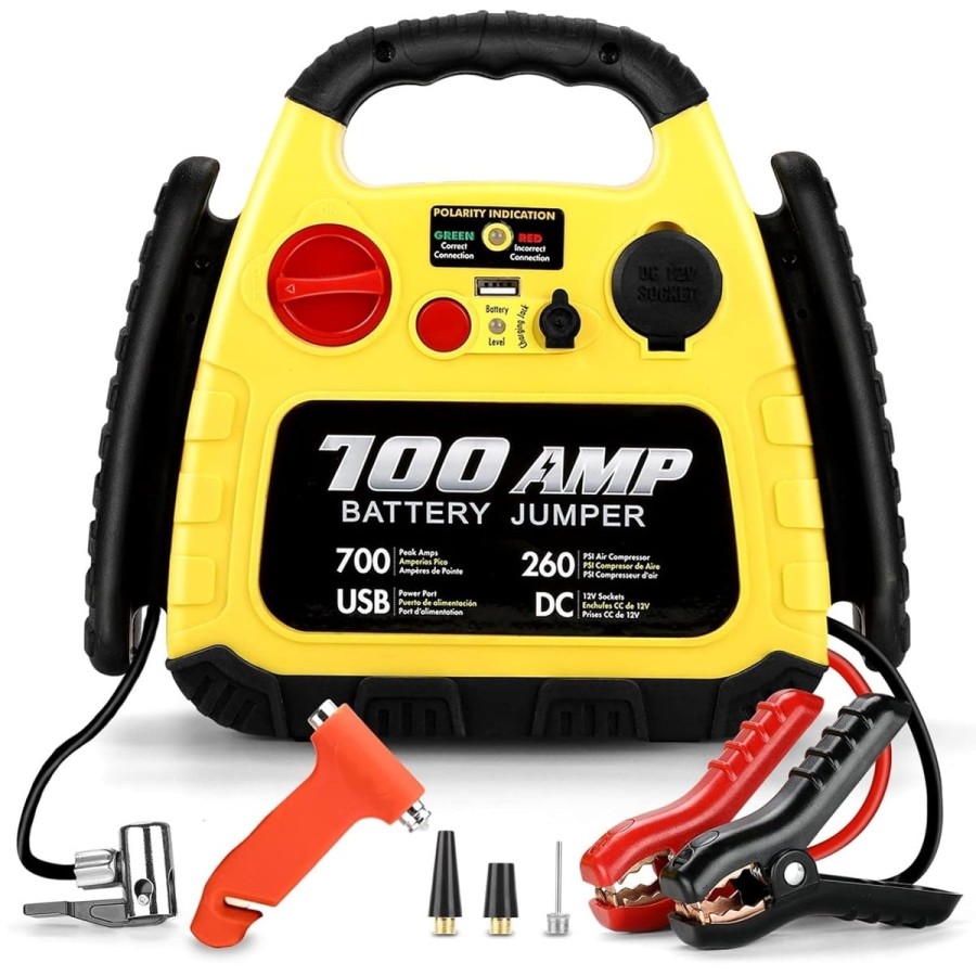 700-Amp-Akku-Booster-mobiles-Starthilfegeraet-12-Volt-260PSI-Kompressor-Arbeitsleuchte-USB-DC-Port-1