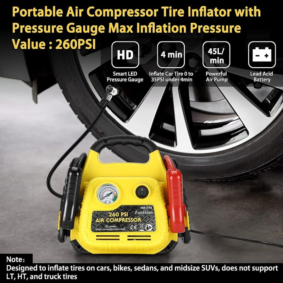 700-Amp-Akku-Booster-mobiles-Starthilfegeraet-12-Volt-260PSI-Kompressor-Arbeitsleuchte-USB-DC-Port-5