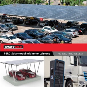 Photovoltaik-Solar-Parkplatz-Autohandel-e-LKW-Ladestation