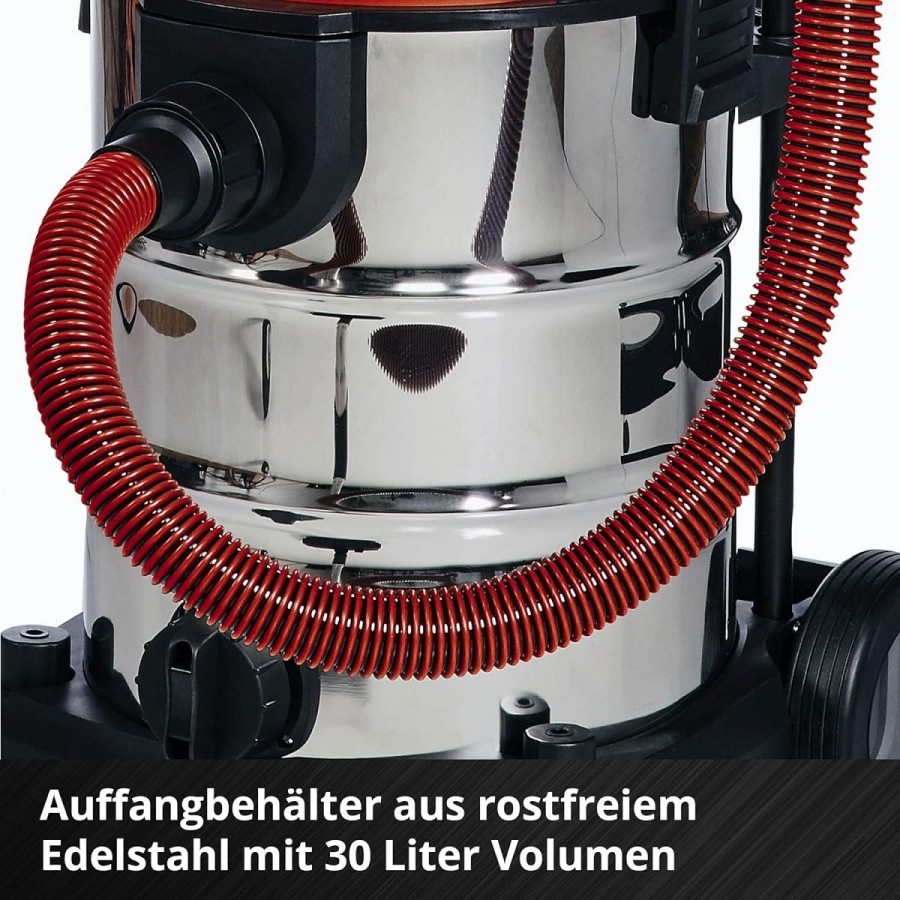 Akku-Nass-Trockensauger-TE-VC-3630-Li-S-Solo-Power-X-Change-Lithium-Ionen-ECOBOOST-Mode-Edelstahlbehaelter-30-l-5