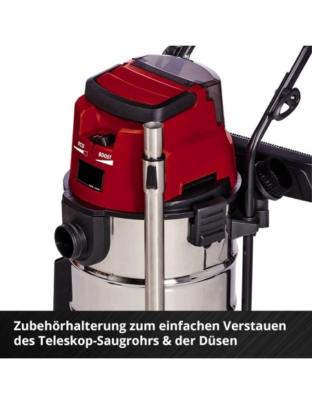 Akku-Nass-Trockensauger-TE-VC-3630-Li-S-Solo-Power-X-Change-Lithium-Ionen-ECOBOOST-Mode-Edelstahlbehaelter-30-l-7