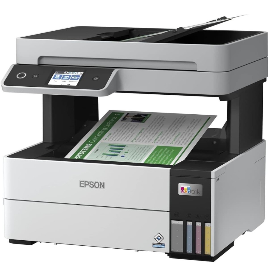 Epson-EcoTank-ET-5150-3-in-1-Ink-Multifunktion-Geraet-Kopierer-Scanner-Drucker-A4-ADF-Duplex-WiFi-Ethernet-Display-USB-2-1