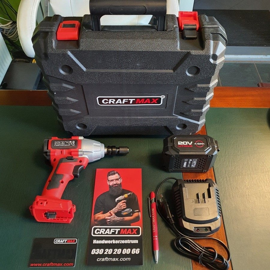 CRAFTMAX-Akku-Schlagschrauber-400-Nm-Akku-Ladegeraet-Koffer-1