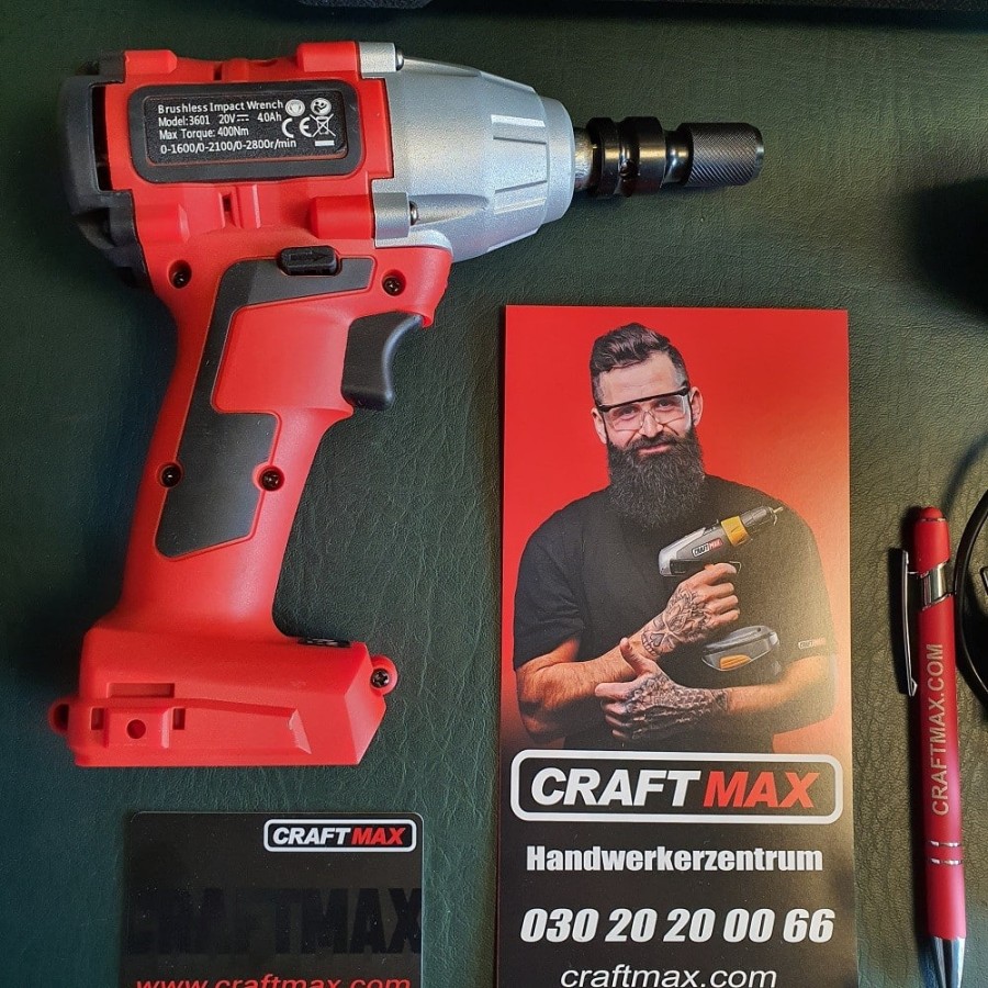 CRAFTMAX-Akku-Schlagschrauber-400-Nm-Akku-Ladegeraet-Koffer-3