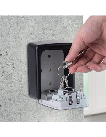 Airbnb-Schluesseltresor-mit-Zahlencode-4-stellig-Schluesselbox-fuer-Innen-draussen