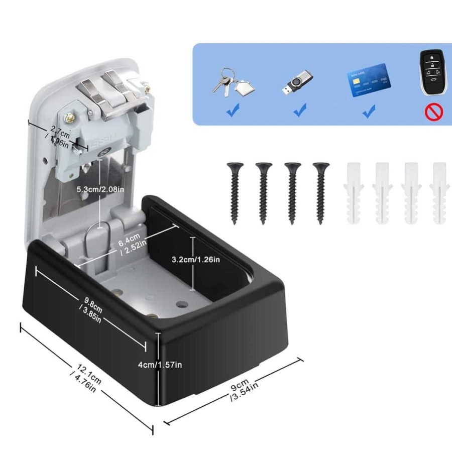 CRAFTMAX-Airbnb-Schluesseltresor-mit-Zahlencode-Schluesselbox-fuer-Innen-und-Aussenbereich-3