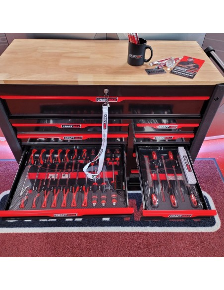 CRAFTMAX-Premium-Werkstattwagen-mit-12-Schubfaecher-inkl.-hochwertigem-Werkzeug-7