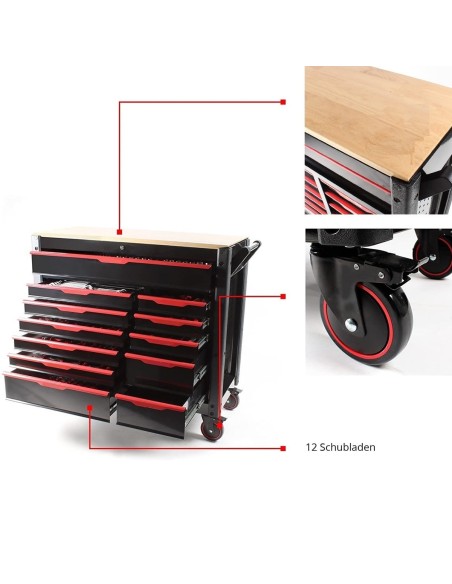 CRAFTMAX-Premium-Werkstattwagen-12-Schubfaecher-mit-hochwertigem-Werkzeug-7