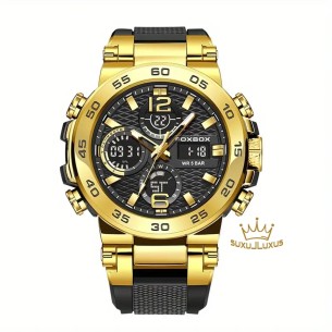 OXBOX-Herren-Luxus-Multifunktions-Chronograph-mit-Stoppuhr-Datum-Kalender-fluoreszierendes-Ziffernblatt-bis-30m-wasserdicht-1