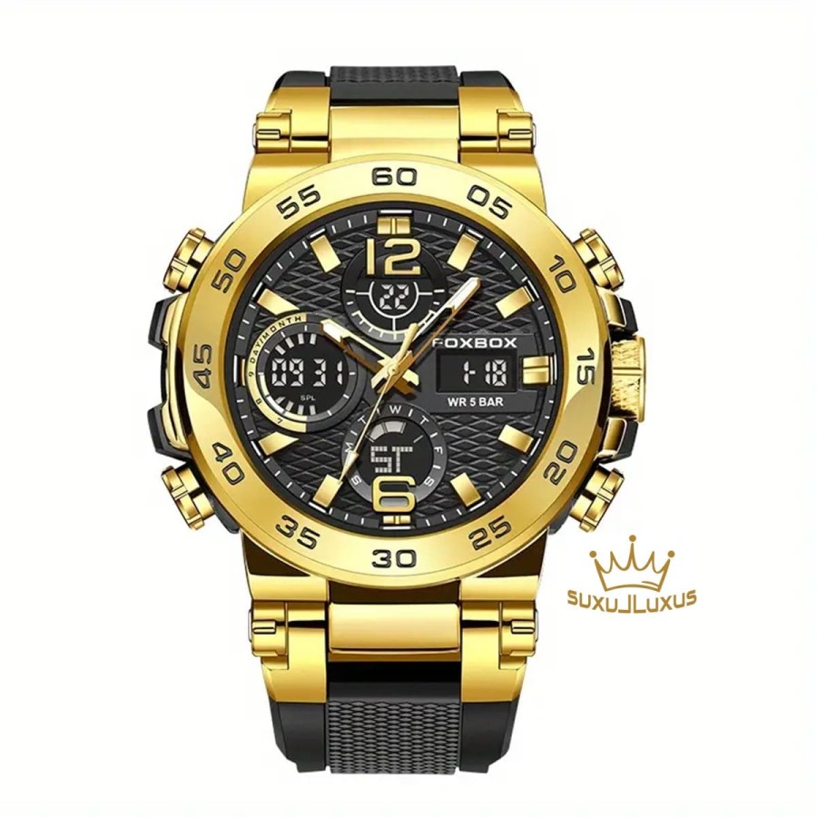 OXBOX-Herren-Luxus-Multifunktions-Chronograph-mit-Stoppuhr-Datum-Kalender-fluoreszierendes-Ziffernblatt-bis-30m-wasserdicht-1