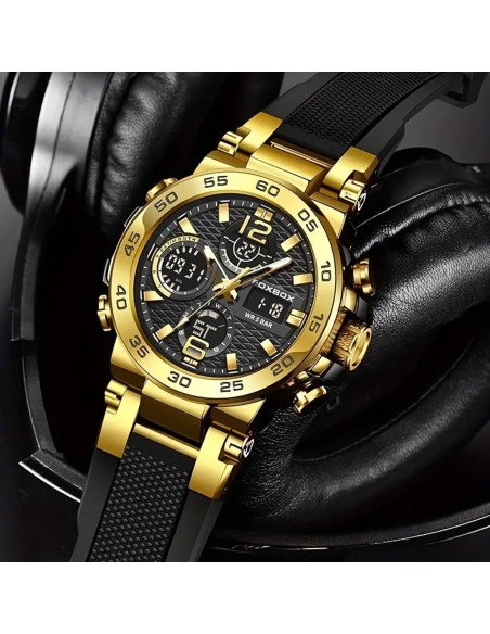 OXBOX-Herren-Luxus-Multifunktions-Chronograph-mit-Stoppuhr-Datum-Kalender-fluoreszierendes-Ziffernblatt-bis-30m-wasserdicht-5