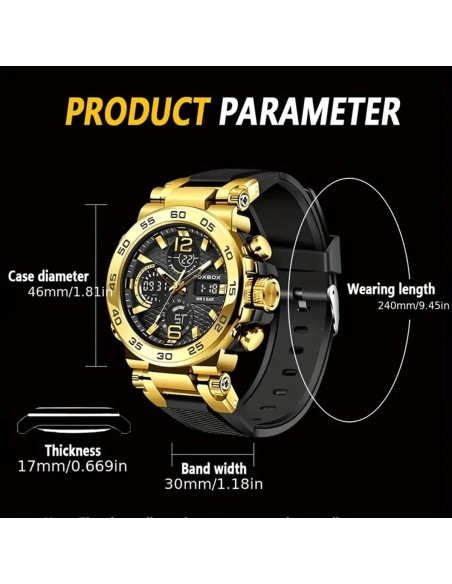 OXBOX-Herren-Luxus-Multifunktions-Chronograph-mit-Stoppuhr-Datum-Kalender-fluoreszierendes-Ziffernblatt-bis-30m-wasserdicht-8