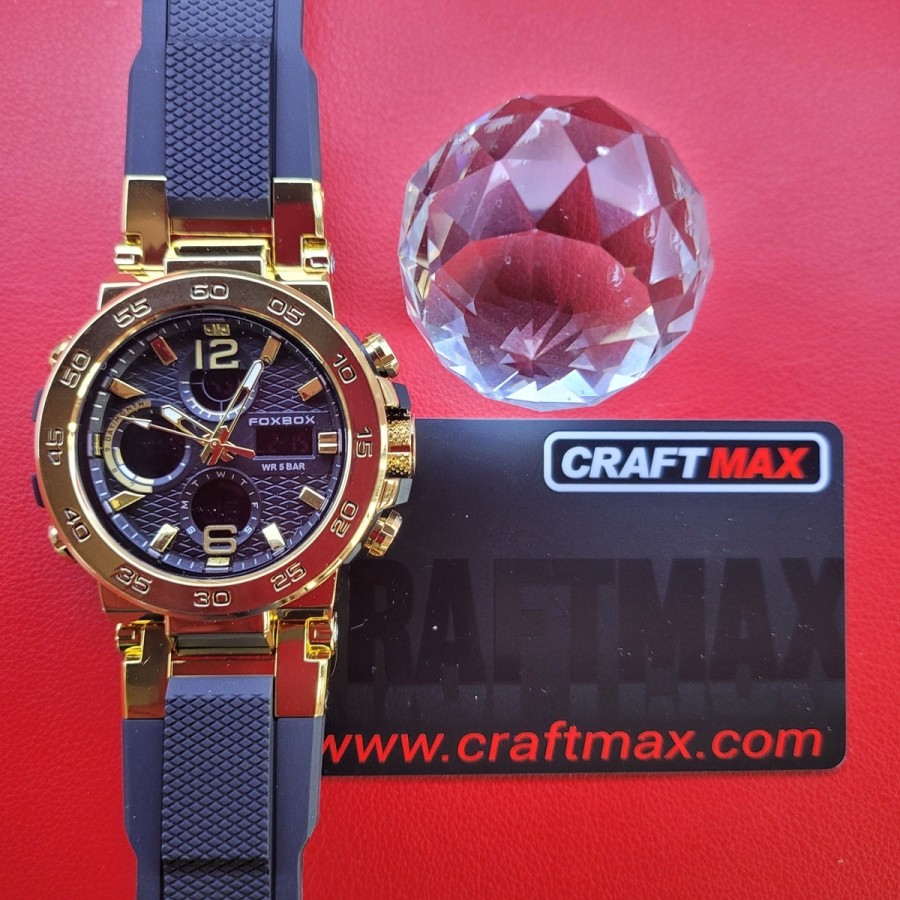 CRAFTMAX-Herren-Luxus-Multifunktions-Chronograph-Stoppuhr-Datum-Kalender-fluoreszierendes-Ziffernblatt-1