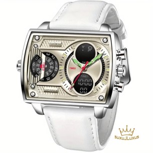 Sciencefiction-Starwar-Chronograph-quadratische-Doppelanzeige-Stoppuhr-Datum-Kalender-fluoreszierendes-Ziffernblatt-wasserdicht-