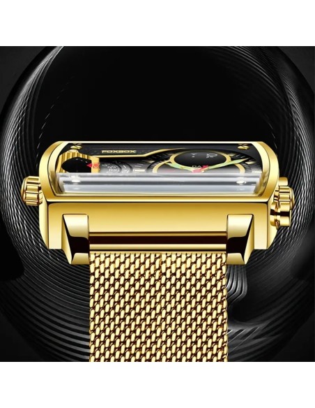 Herren-Luxus-Gold-Multifunktions-Chronograph-quadratische-Doppelanzeige-Stoppuhr-Datum-Kalender-fluoreszierendes-Ziffernblatt-30