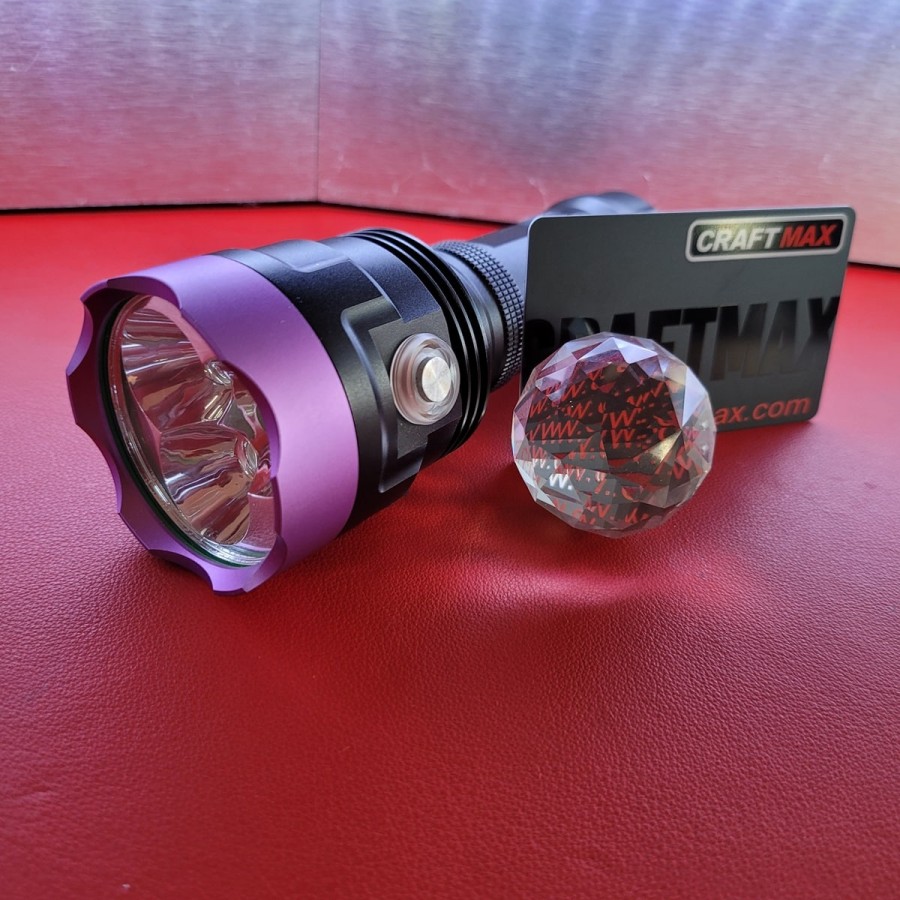 Super-LED-UV-Schwarzlicht-Ultraviolett-UV-395nm-Taschenlampe-ZWB2-Filter-3-Hochleistungs-LEDs-USB-wiederaufladbar-5000mAh-Akku-L