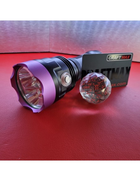 Super-LED-UV-Schwarzlicht-Ultraviolett-UV-395nm-Taschenlampe-ZWB2-Filter-3-Hochleistungs-LEDs-USB-wiederaufladbar-5000mAh-Akku-L