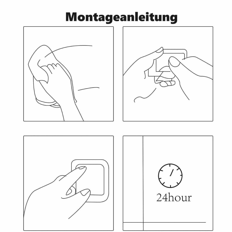 Edelstahl-Handtuchhaken-Handtuchhalter-Kleiderhaken-selbstklebend-ohne-Bohren-fuer-Bad-Kueche-5