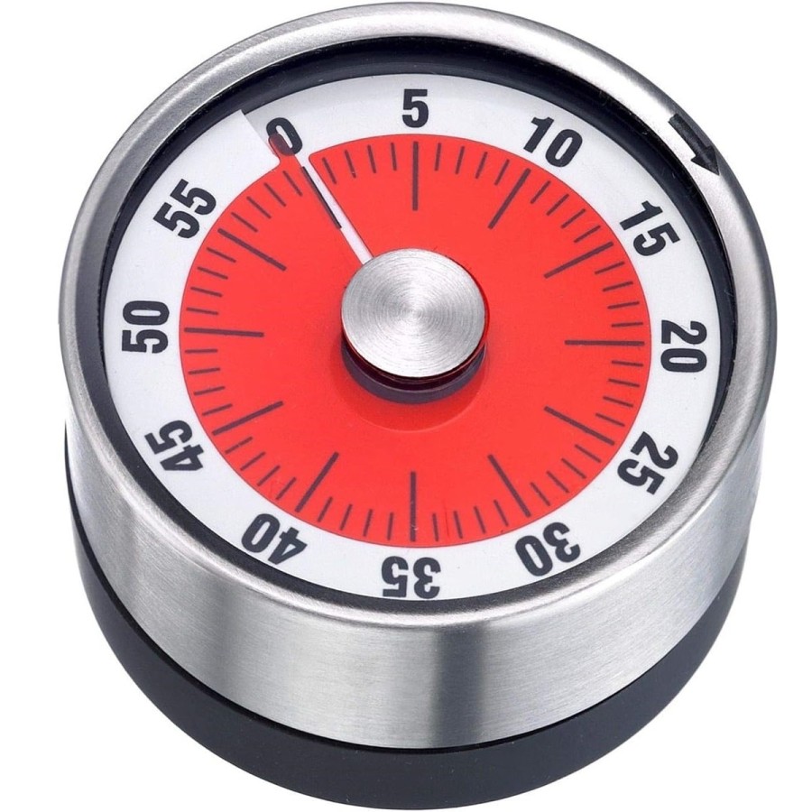 Edelstahl-Kurzzeitmesser-Kuechentimer-Eieruhr-mechanisch-magnetisch-1-60-Minuten-2