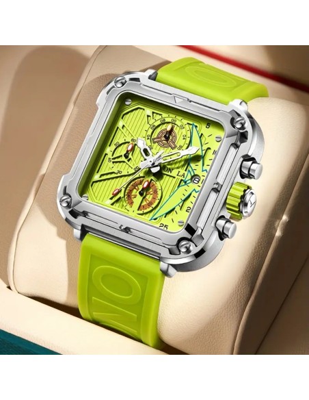 Luxus-Fashion-Business-Herren-Sportuhr-leuchtender-Chronograph-wasserdicht-neongruen-3