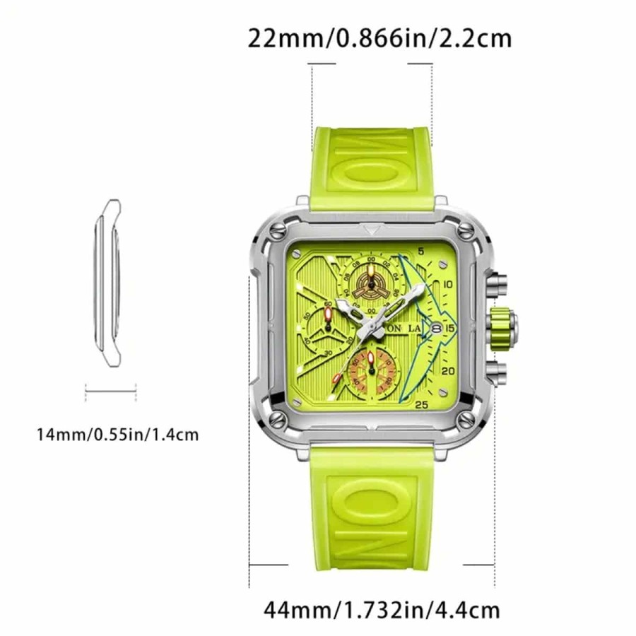 Luxus-Fashion-Business-Herren-Sportuhr-leuchtender-Chronograph-wasserdicht-neongruen-6